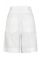 Pleated linen shorts