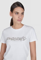 T-shirt with rhinestone appliqué