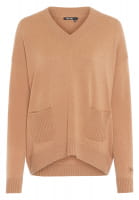 Cashmere sweater with patch pockets