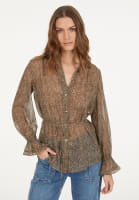 Bluse im Minimal Leo-Print