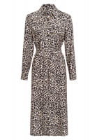 Dress with leopard print