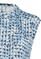 Blouse top with geometric print