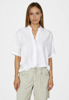 Tunic blouse made from embroidered fabric