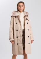 Parka with recycled artificial down