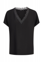 Top with lace neckline