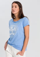 T-Shirt mit Glitzersteinchen-Dekor