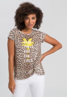 Leoshirt mit Palmenprint