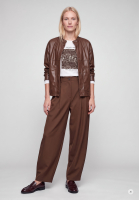 Oversize Faux Lederhemd
