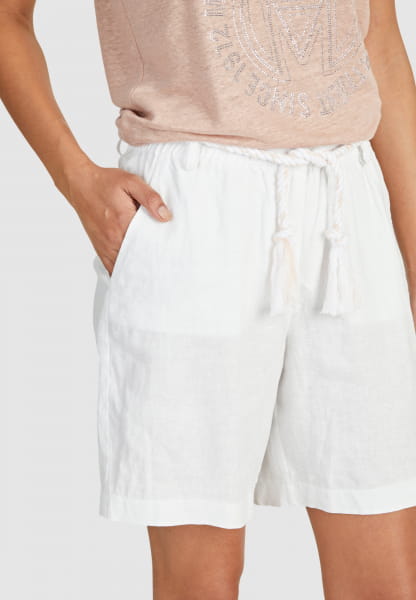 Shorts aus sommerlichem Leinen