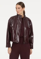 Jacke aus veganem Lackleder