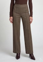 Hose aus Multicolor-Jersey mit weitem Bein