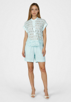 Linen shorts with drawstring