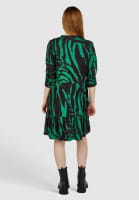 Mini dress with tiger print