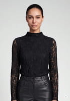 Long-sleeve lace shirt