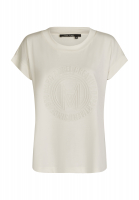 T-shirt with logo embossing