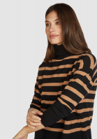 Striped turtleneck jumper