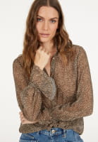 Bluse im Minimal Leo-Print