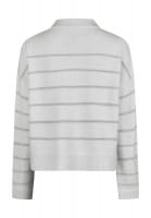 Turtle sweater with lurex stripes