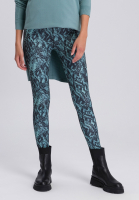 Leggings with accentuated reptile print