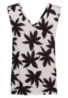 Top with palm tree print