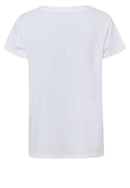 T-shirt with casual sleeve wrap