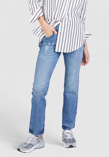 Cropped flared jeans with comfort stretch