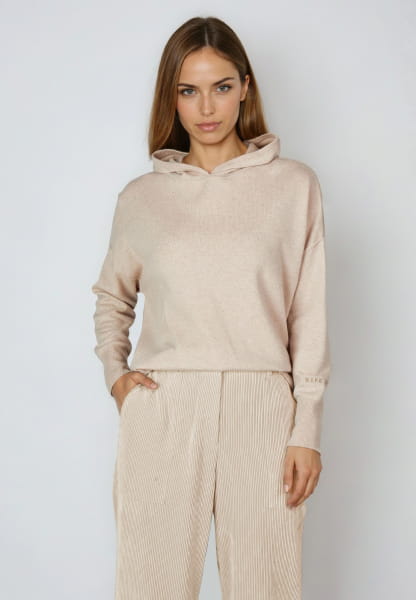 Kaschmir-Pullover mit Kapuze