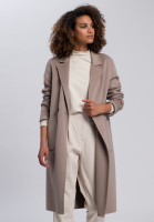 Double face coat with external pockets