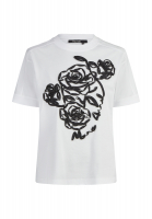 Shirt with rose artwork