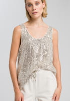 Top made from sequin tulle