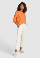 Round neck sweater from cashmere mix