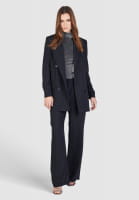 Long blazer with lurex stripes