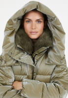 Puffer-Jacke aus schimmernder Optik