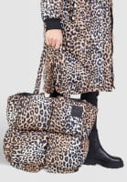 Puffertasche im Leopardenprint