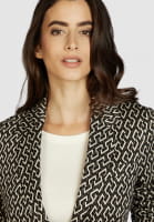 Jacquard blazer in recycled viscose blend