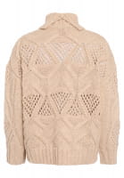 Pullover mit grobem Zopfmuster Pullover mit grobem Zopfmuster