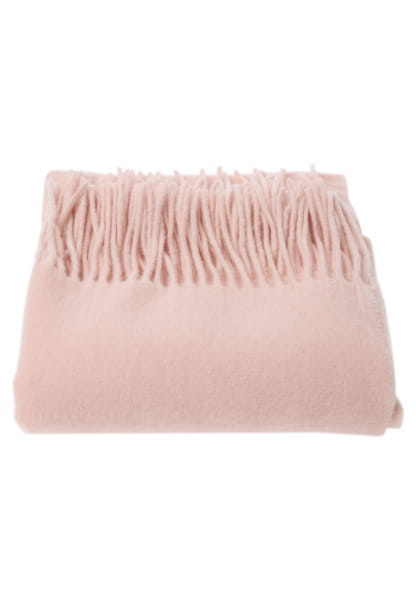 Fringe scarf made from recycled wool