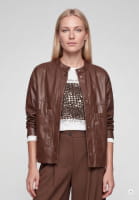 Oversize Faux Lederhemd
