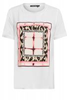 T-shirt with graphic tie-dye print