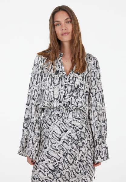 Bluse mit Snakeprint
