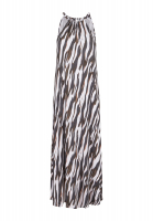 Neckholderkleid mit abstraktem Animalprint