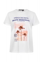 T-Shirt mit Palmen-Frontprint