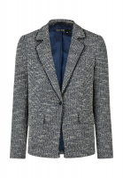 Slim-fit single-button blazer in bouclé