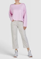 Cropped sweater made of high-quality cotton-cashmere