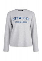 Langarmshirt mit CREWLOVE Stickerei