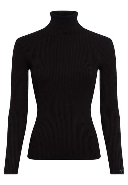 Rollkragen Pullover in Rippen-Optik