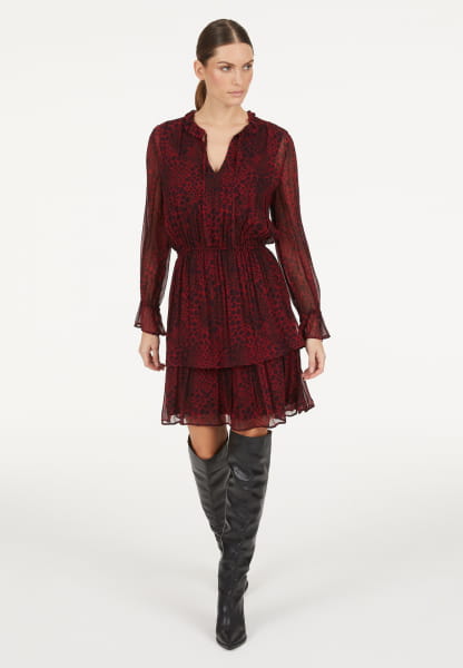 Bohokleid mit Reptilprint
