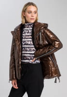 Outdoor jacket in metallic style