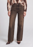 Wide Leg Jeans mit Schmucknieten