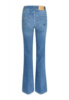 Blue Denim Flared Jeans